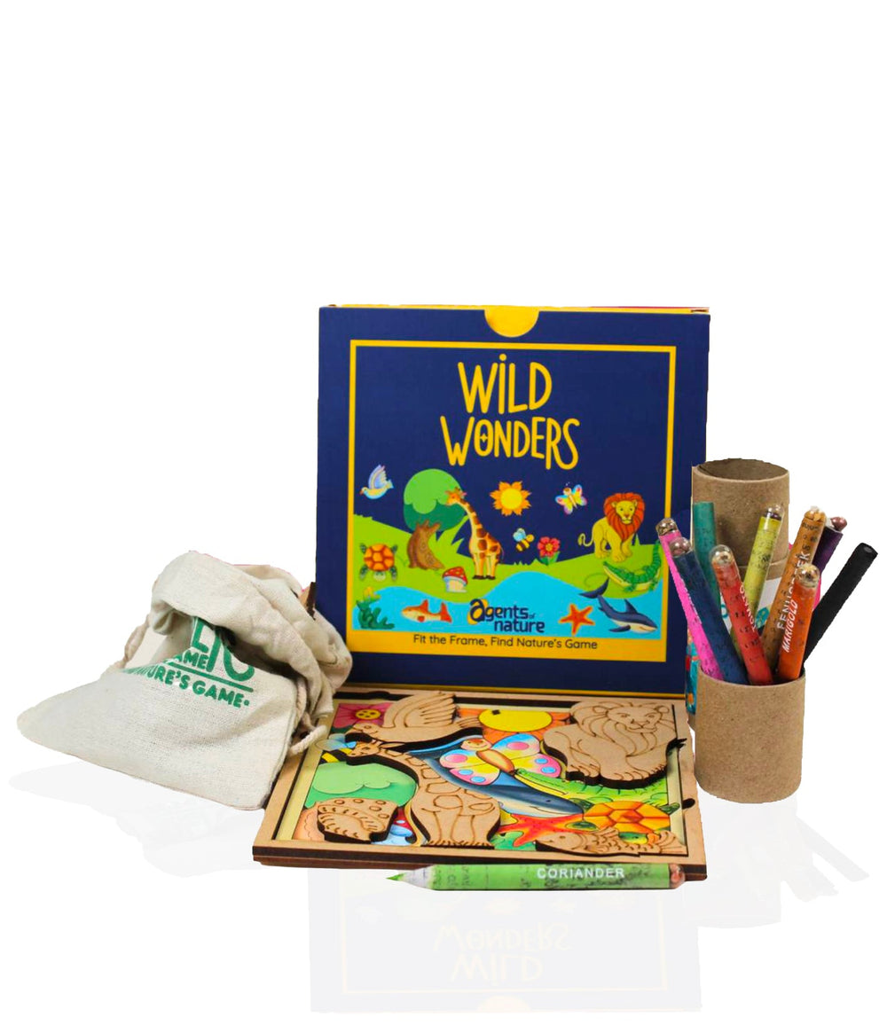 Wild Wonders Puzzle & Coloring Set