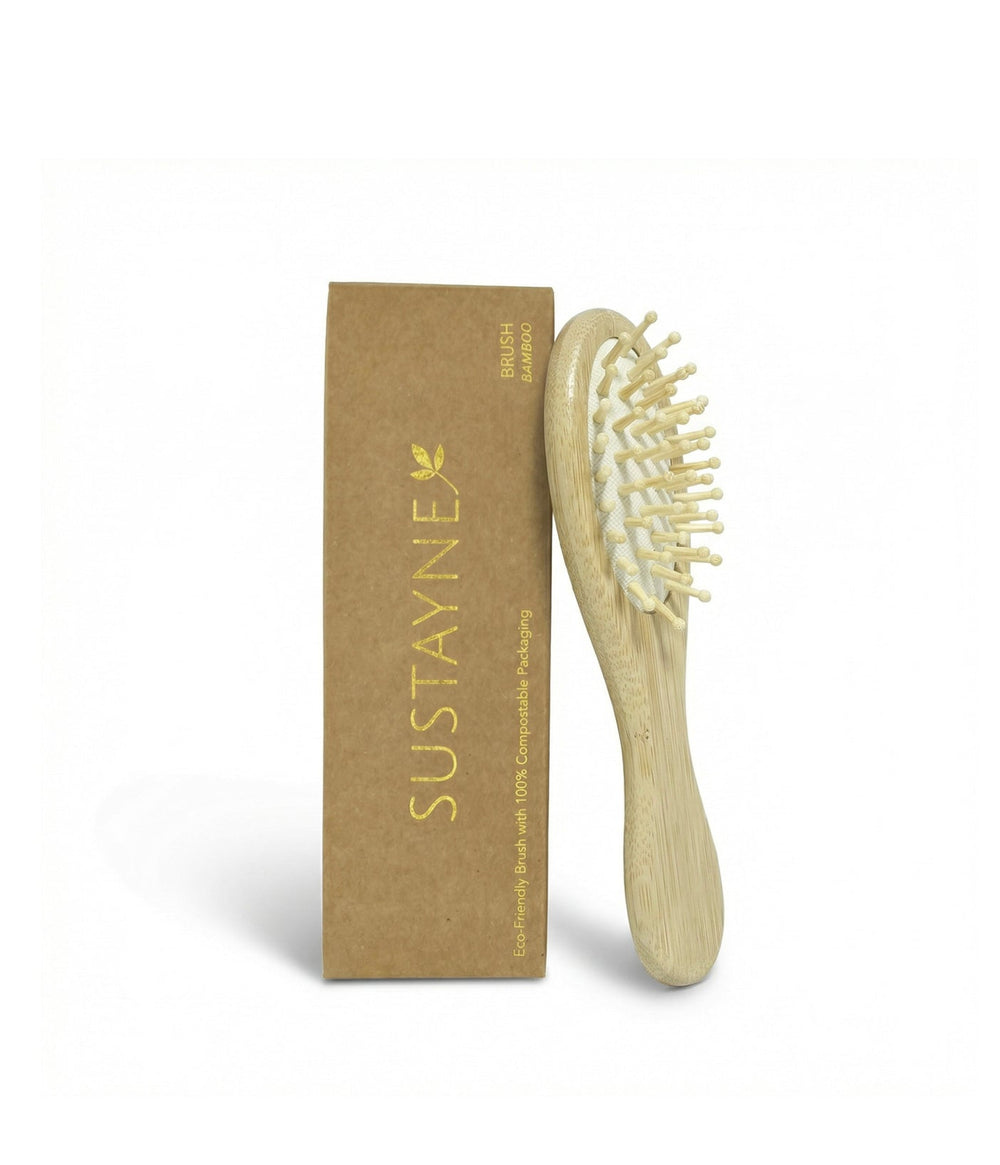 Sustayne Hair Brush, Bamboo, 6