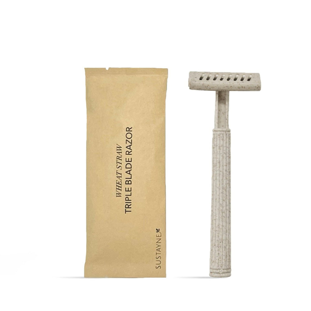 Wheat Straw Triple Blade Razor – Sustayne